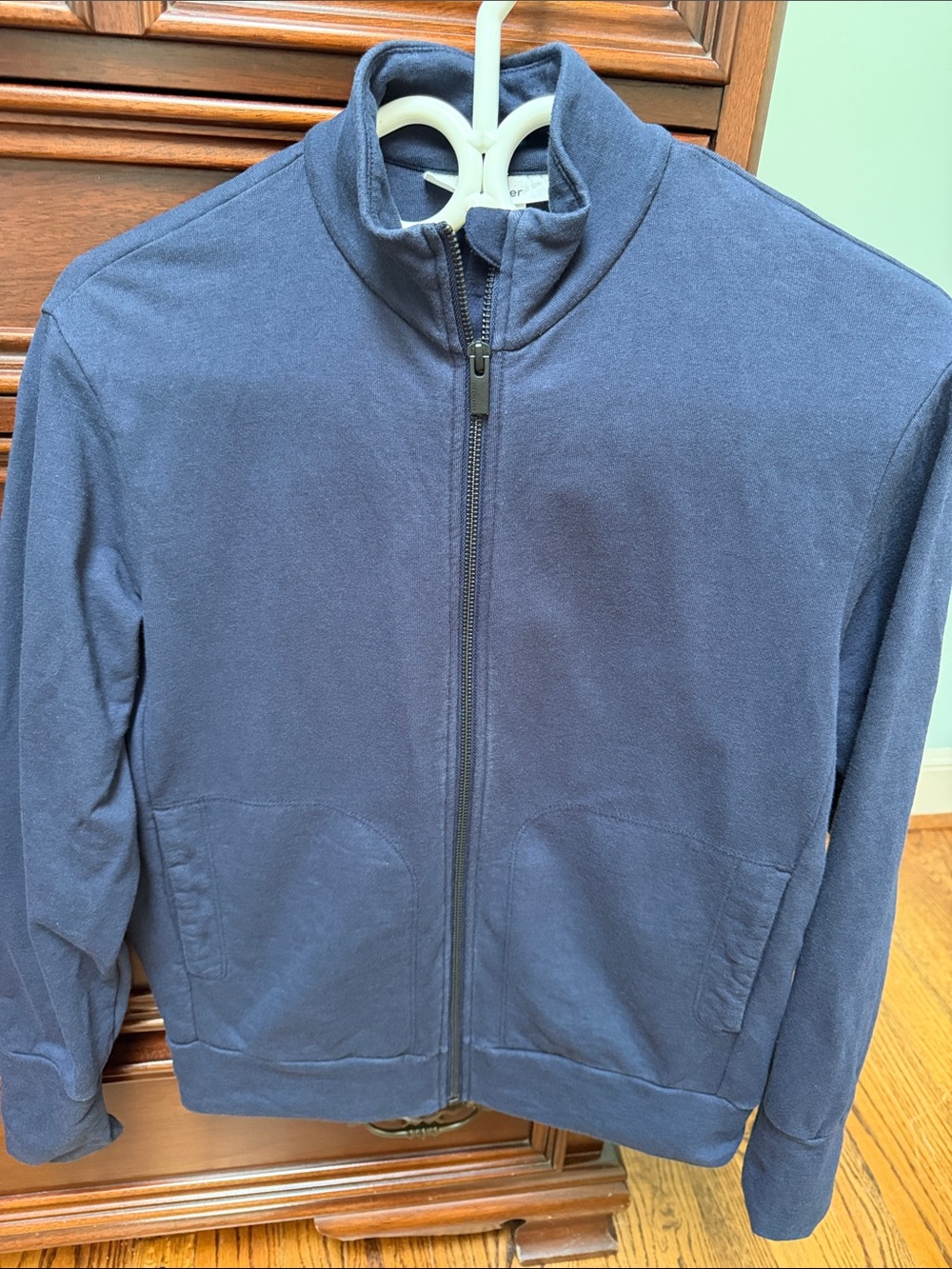 Icebreaker Women's sz S Blue zip hoodie 70% Cotton, 30% Wool - warm breathable